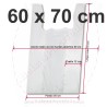 Bolsas Camiseta 60x70 cm Blanco 70% Reciclado