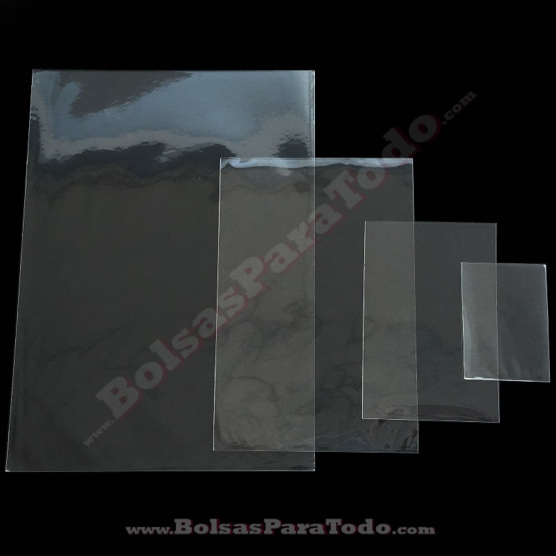 Bolsa de Plástico Transparente Sin Cierre de Polietileno 15x30