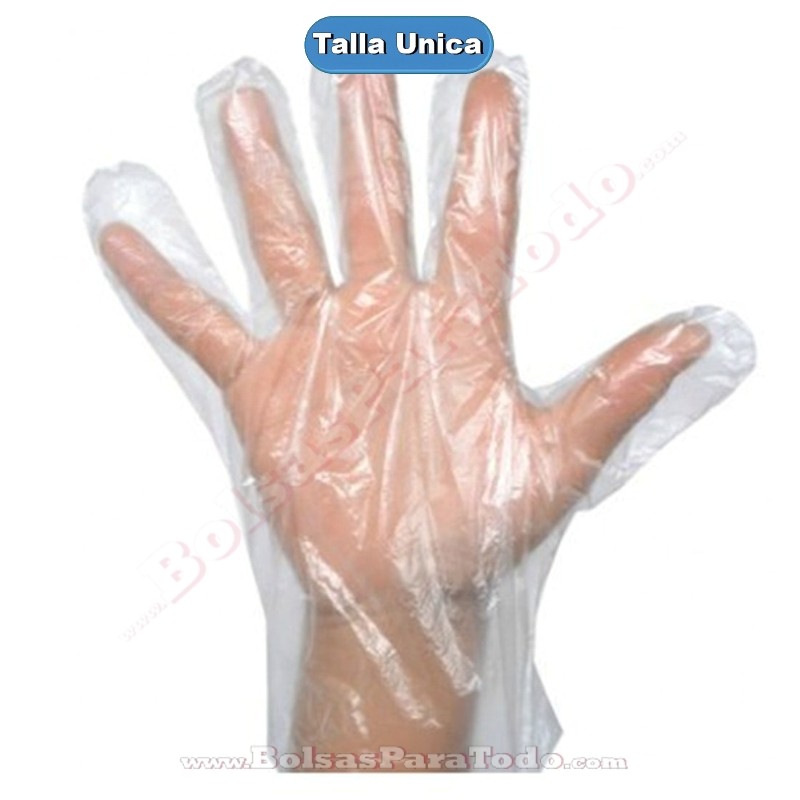 Guantes de Polietileno desechables