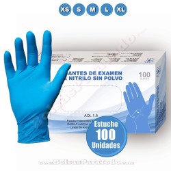 Guantes de Nitrilo Azul Alba