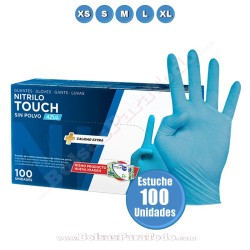 Guantes de Nitrilo Azul Touch