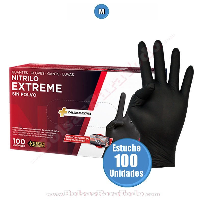 Guantes de Nitrilo Negro Extreme