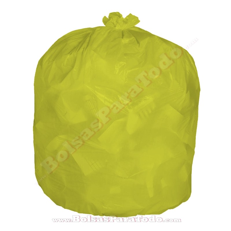 Bolsas de Basura 52x60 cm G-60 Amarillo