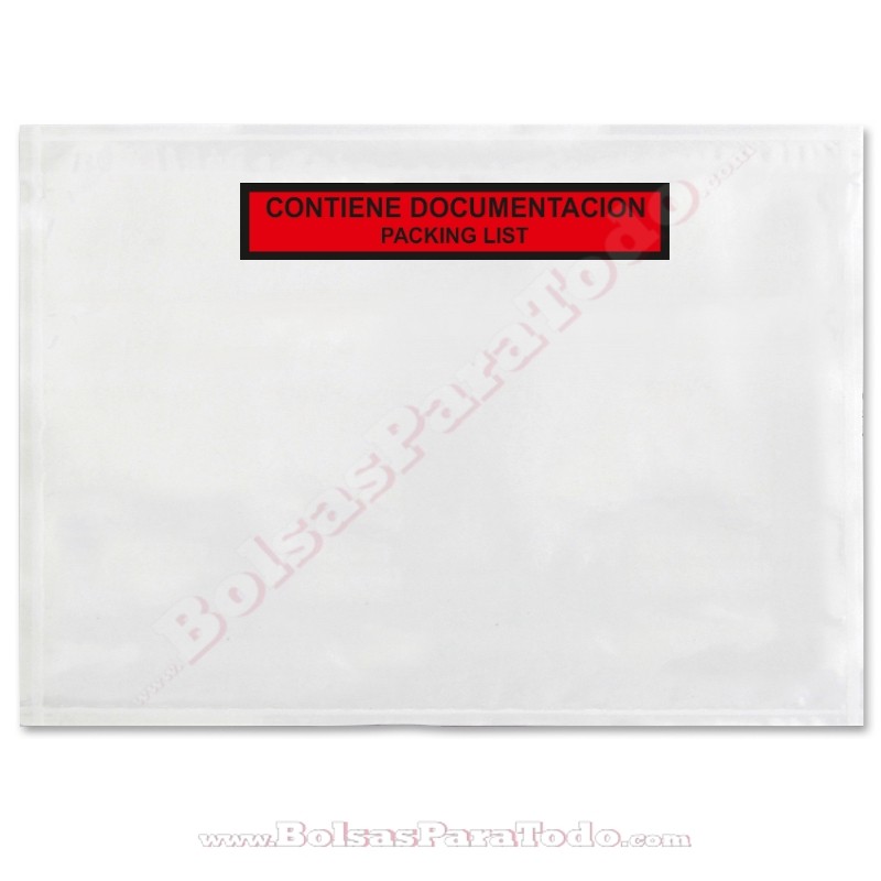 Bolsas Contiene Documentación 31,5x22,5 cm