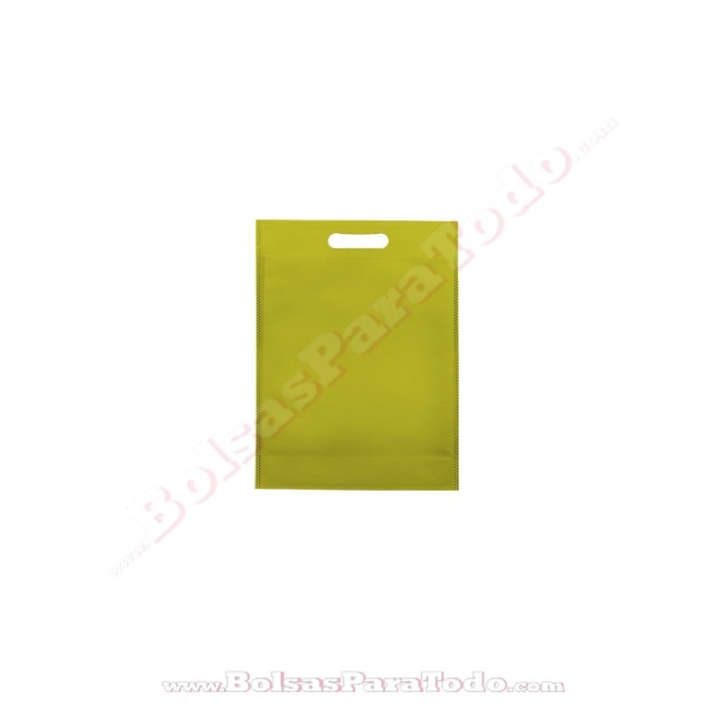 Bolsas TST Verde Pistacho 16x22,5+5 cm Asa Troquelada