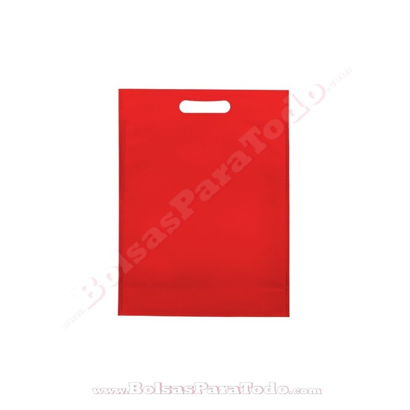 Bolsas TST Rojo 20x30+10 cm Asa Troquelada
