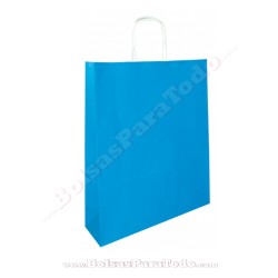 Bolsas Papel Azul 25x10x32...