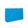 Bolsas Papel Azul 41x12x32 cm Asa Rizada