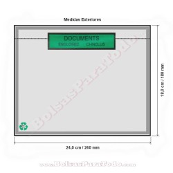 Bolsas Contiene Documentación de Papel 23x17 cm