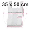 Bolsas Camiseta 35x50 cm Blanco 70% Reciclado