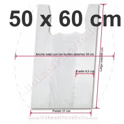 Bolsas Camiseta 50x60 cm...