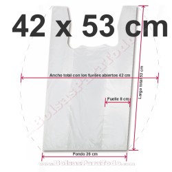 Bolsas Camiseta 42x53 cm...