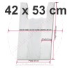 Bolsas Camiseta 42x53 cm Blanco 70% Reciclado