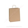 Bolsas Kraft Natural 28x11x32 cm Asa Rizada