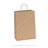 Bolsas Kraft Natural 32x11x42 cm Asa Rizada