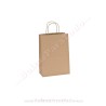 Bolsas Kraft Natural 18x8x24 cm Asa Rizada