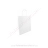Bolsas Papel Blanco 18x8x24 cm Asa Rizada