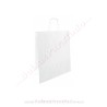 Bolsas Papel Blanco 24x11x32 cm Asa Rizada