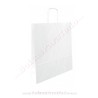 Bolsas Papel Blanco 32x11x42 cm Asa Rizada