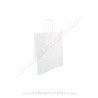 Bolsas Papel Blanco 22x10x27 cm Asa Rizada