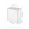 Bolsas Papel Blanco 42x16x49 cm Asa Rizada
