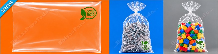 Bolsas de Polietileno sin Cierre 50% Reciclado