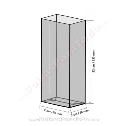 8000 Bolsas PPC+PET 8,5+5x14,5 cm c/ Autocierre y Base